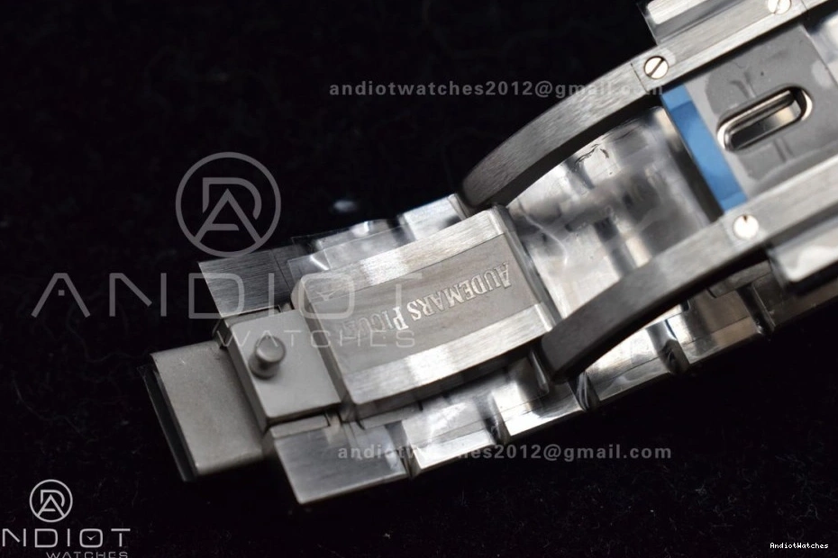 Bracelet Oak 445 APSF SS 41mm on Blue 15500 Edition Royal Textured Clone A4302 Best Dial SS Lightweight Super 1:1 0804